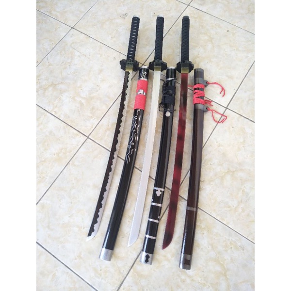 pedang kayu 2kg katana custom cosplay