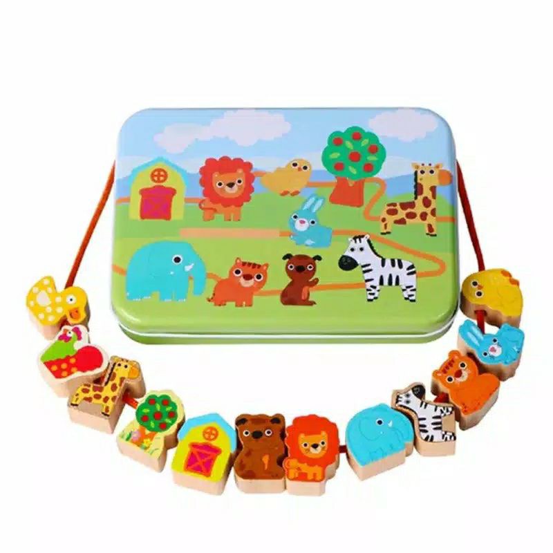 mainan meronce / mainan edukasi anak