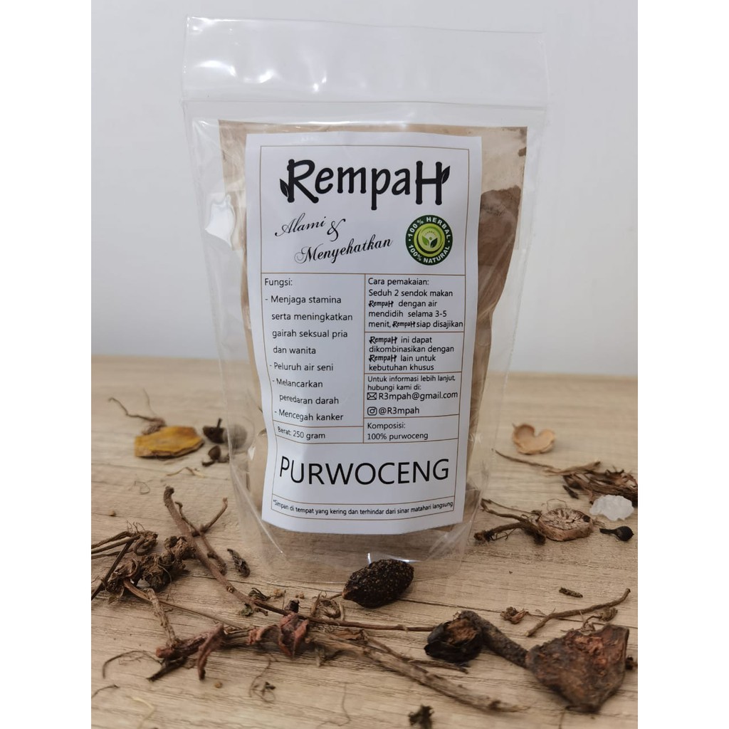 Purwoceng Bubuk Herbal untuk Stamina Pria by Rempah