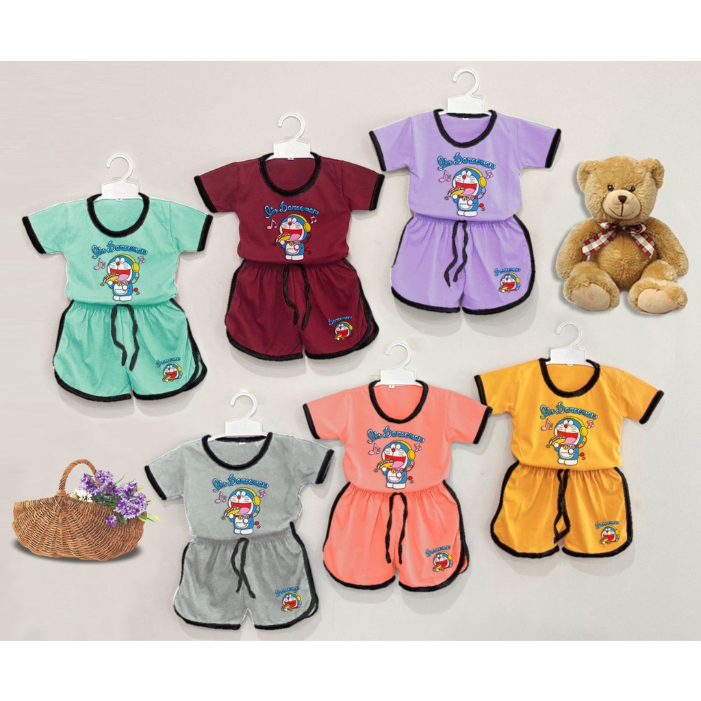 VF-Setelan baju playful colour anak karakter dora / setelan anak unisex