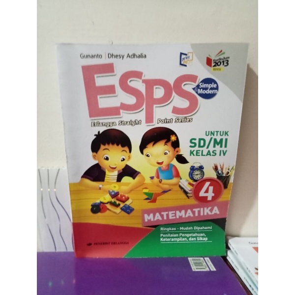 buku esps matematika kelas 4 SD Erlangga