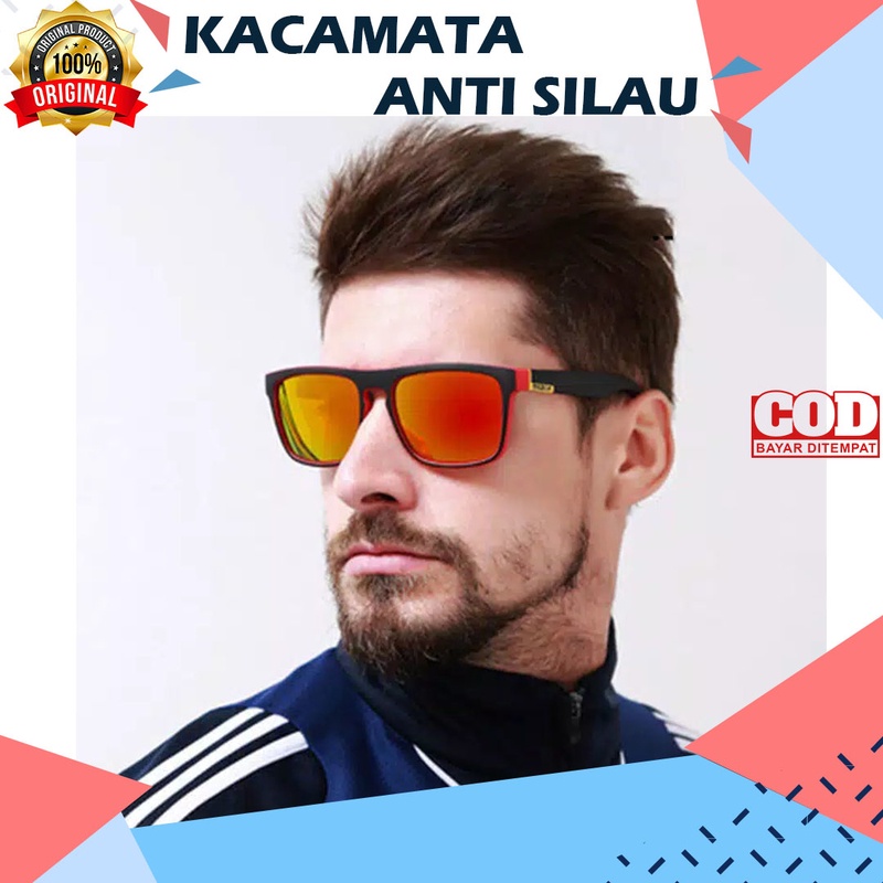 Kacamata Hitam Pria Cowok Polaris Kacamata Safety Kaca Mata Fashion Kotak Pria Korea Anti Silau