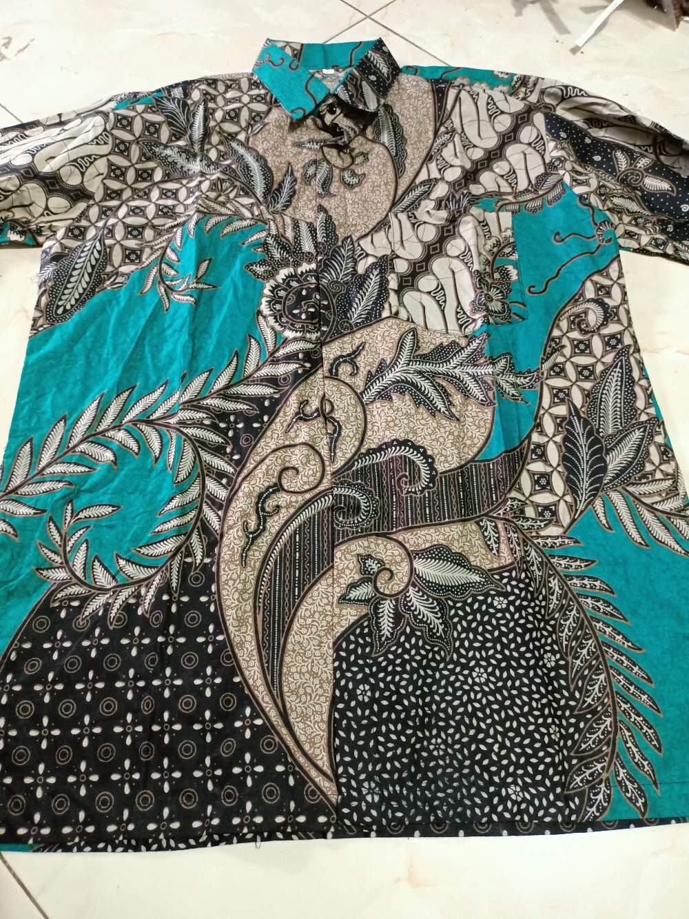 Diskon Bswart Batik Hrb026 Kenongo Hem Pendek Padi Pekalongan M L Xl Batik Pria Murah Modern Grosir