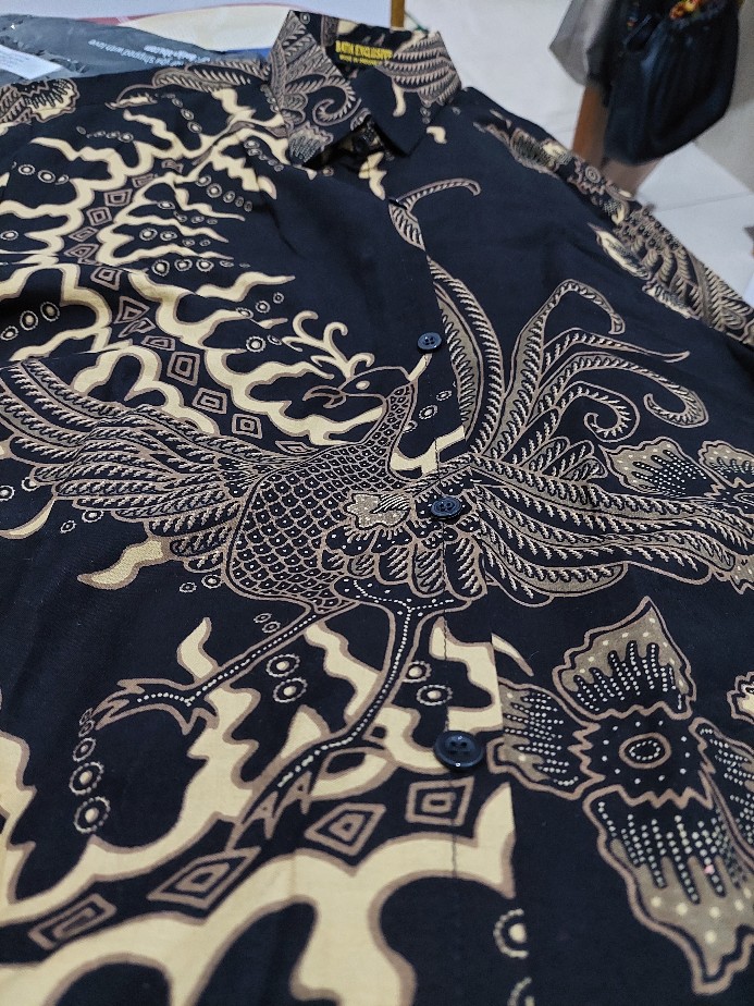 Kemeja Batik Prabu Bahan Katun Baturaden Reguler Fit A540