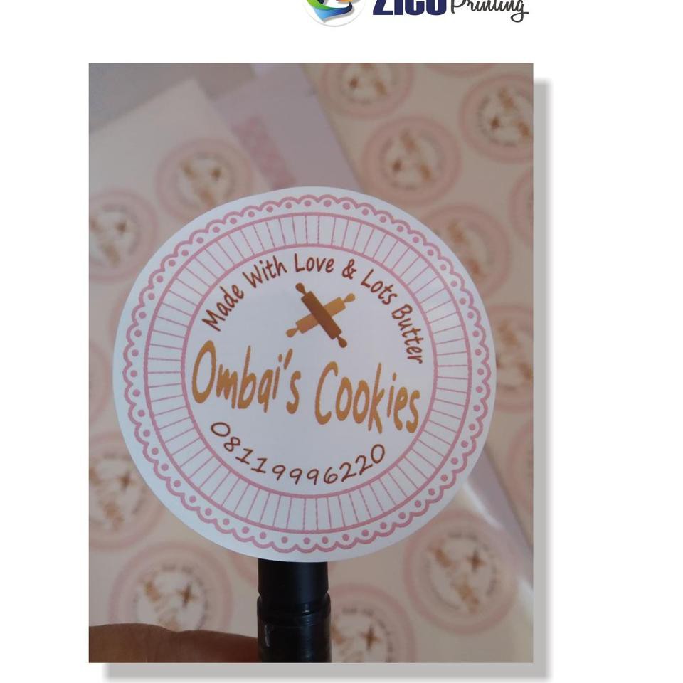 

W7Z CETAK STIKER LABEL A3+ VINYL BULAT ANTI AIR + CUTTING(PRODUK MAKANAN/MINUMAN) RJ VRE