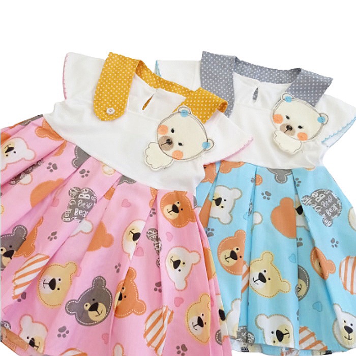 Baju anak Perempuan Dress Bayi 1-2 tahun