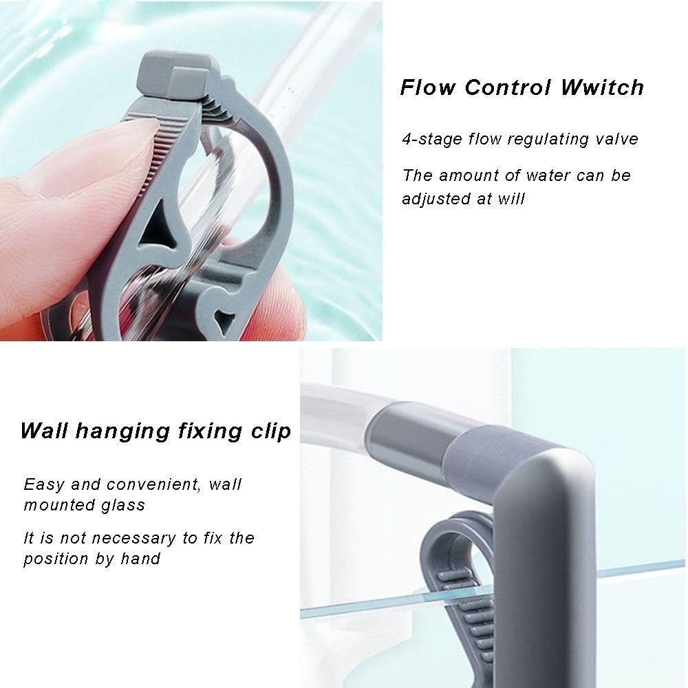 Nickolas1 Alat Pembersih Air Semi Otomatis Dengan Nozzle Filter Tangki Ikan Pompa Udara Aquarium Cleaner Cleaning Aksesoris Aquarium Siphon