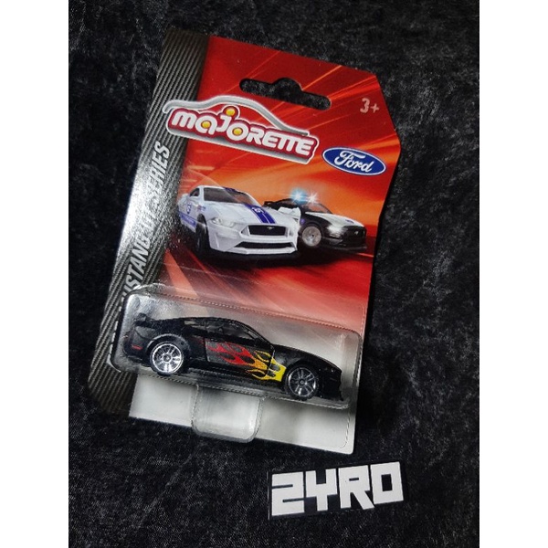 MAJORETTE FORD MUSTANG GT SERIES BLACK TAMPO FLAME DOOR OPENABLE