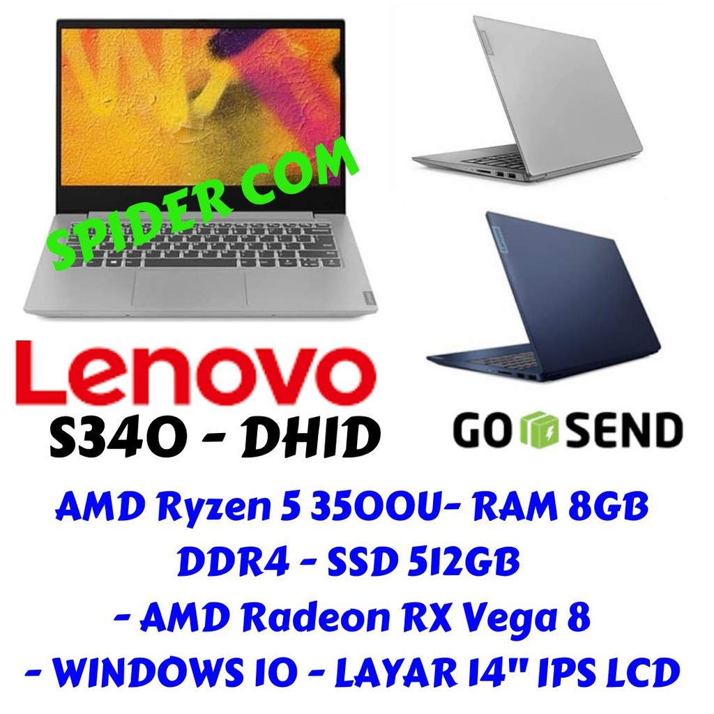 PROMO Lenovo Ideapad S340-14API-DHID / RYZEN 5-3500 / 8GB / SSD 512GB /14" IPS / WINDOWS 10