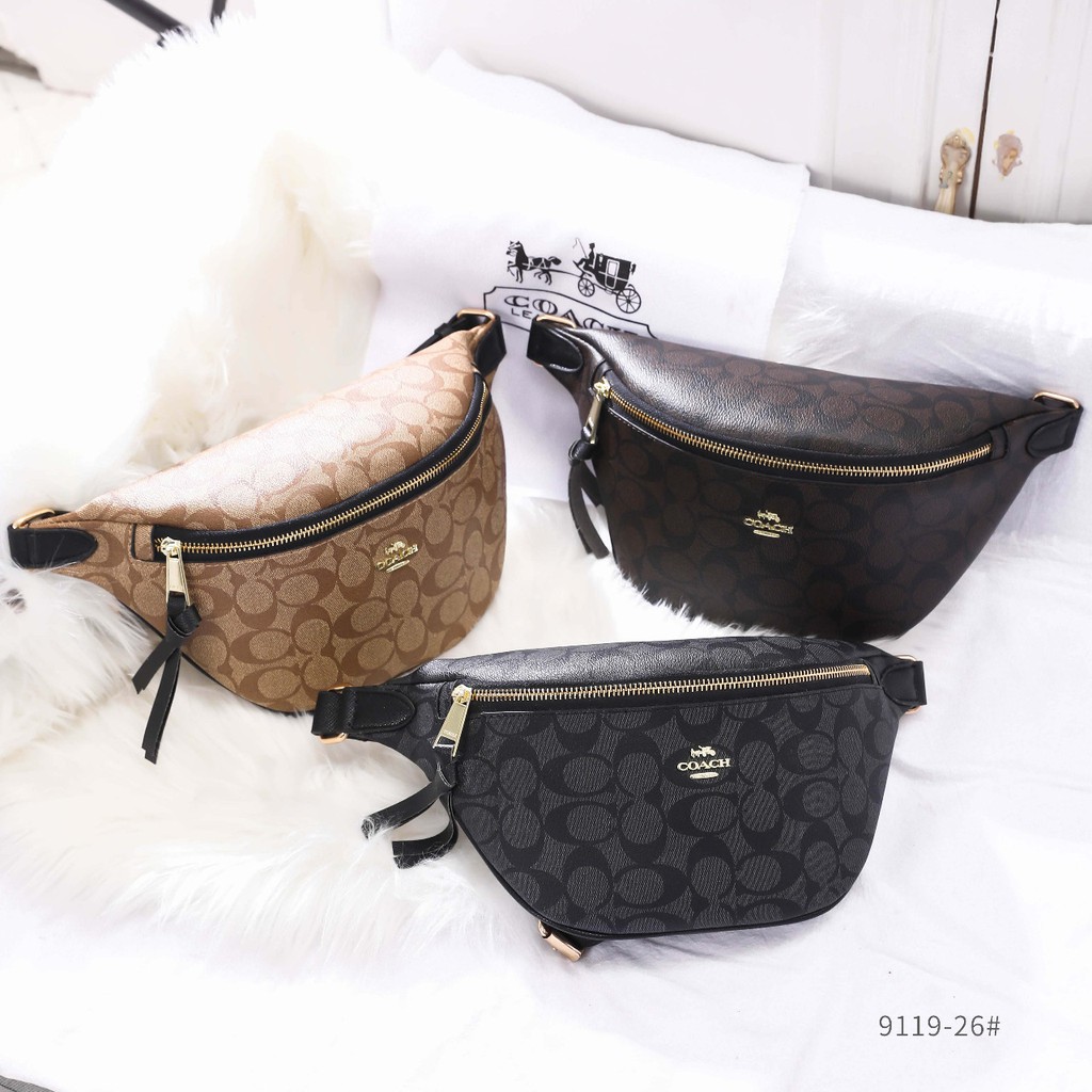 Coach Women's Polished Pebble Belt Bag #9119-26 # HR