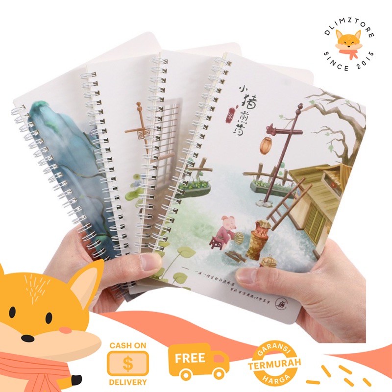 

[DZ] ST270 - Buku Tulis Catatan / Notebook Ring Spiral A5 60 Lembar
