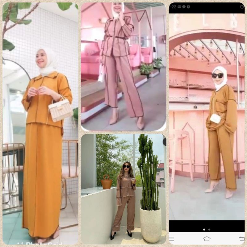 MILKY GLADYS BOLBAL, SETELAN RAJUT ROK/CELANA