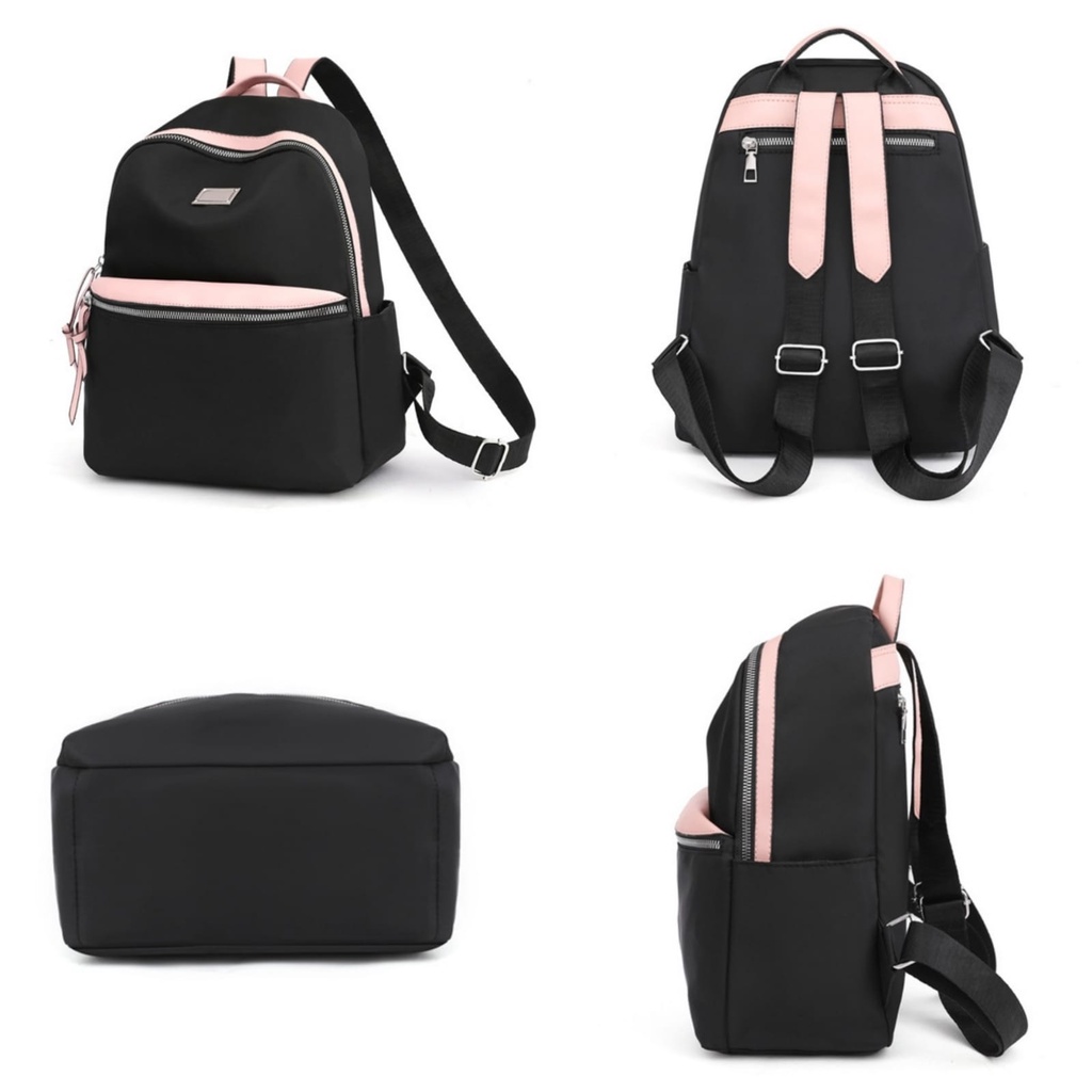 TAS RANSEL WANITA IMPORT BACKPACK ANTI AIR HITAM SAMERNA TA637B5 GENDONG PUNGGUNG SEKOLAH KULIAH KERJA FASHION KOREA REMAJA KEKINIAN BRANDED BATAM PREMIUM