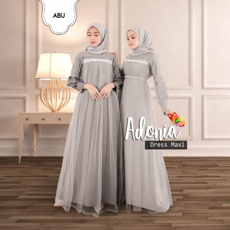 Gamis Wanita Lebaran Kondangan Pesta Resepsi Lamaran Seragam bresmaid Terbaru ORI REALPICT Baju Leba