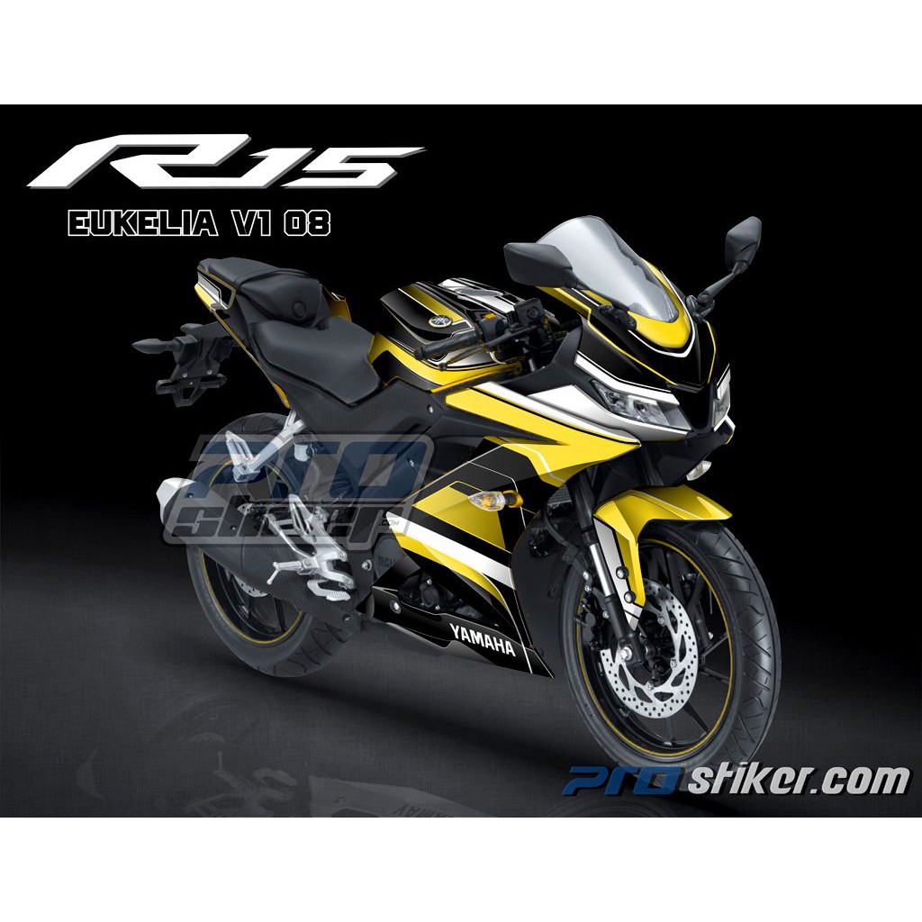Decal Striping Variasi Yamaha R15 Desain Simpel Elegan Eukleia