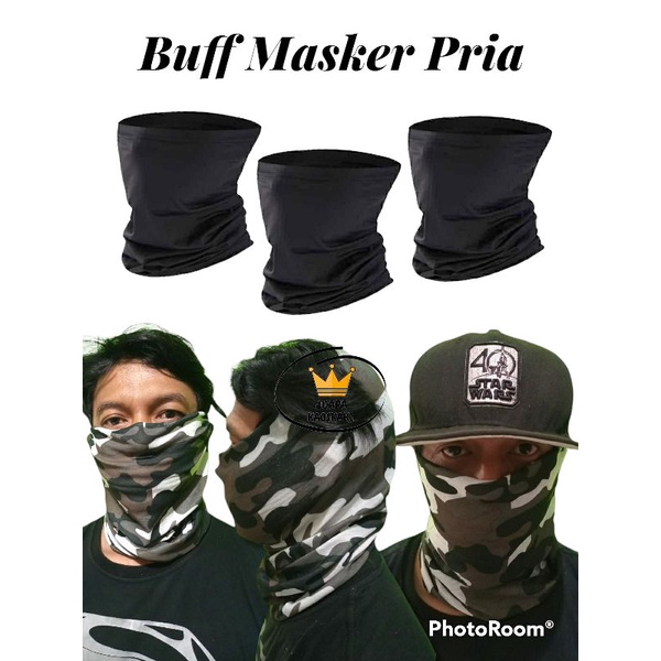 Buff Masker Pria Multifungsi Motif Random