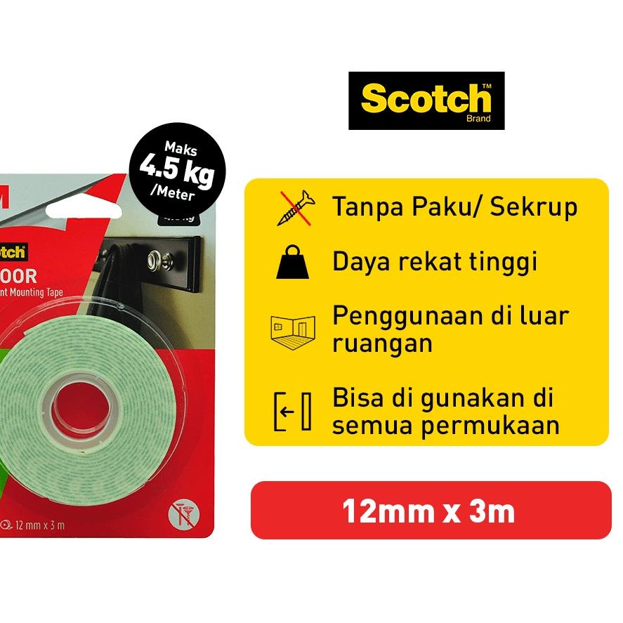

SCOTCH 3M PEREKAT ISOLASI MOUNTING TAPE PERMANEN 12MM X 3M CAT 110-3A ,,