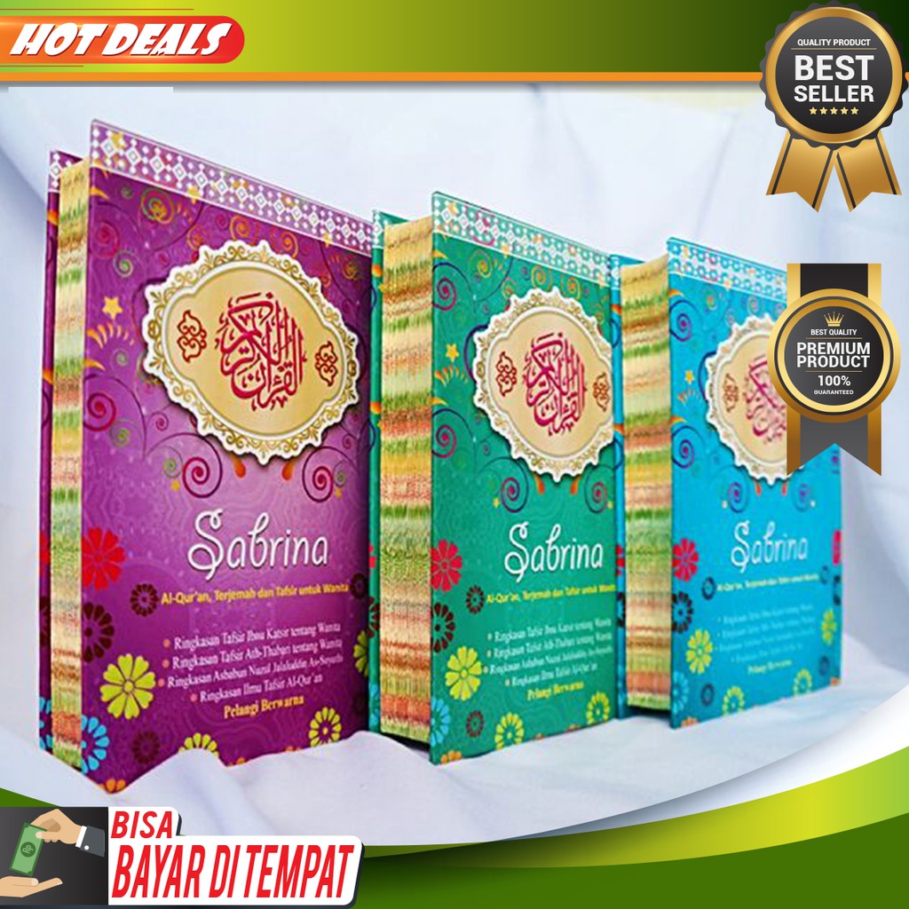 [TERSEDIA BAYAR DIRUMAH] HARGA TERBAIK - A6 - Sabrina A6 HC - Al - Qur'an Terjemah Mushaf Sabrina Ha