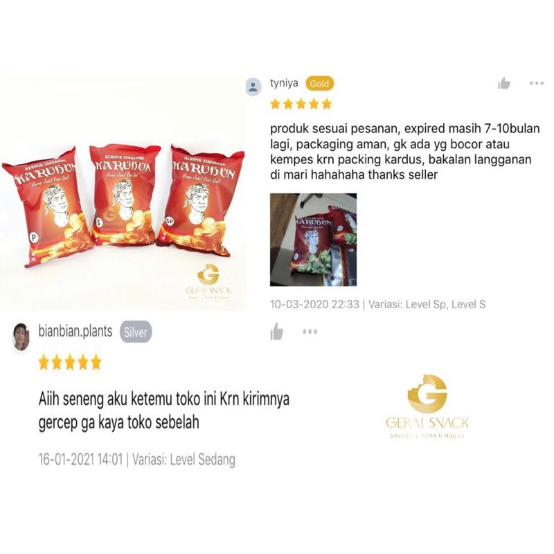 Keripik Singkong Karuhun Pedas Rasa Keju Resep Jadul Rasa Kekinian (130gr)