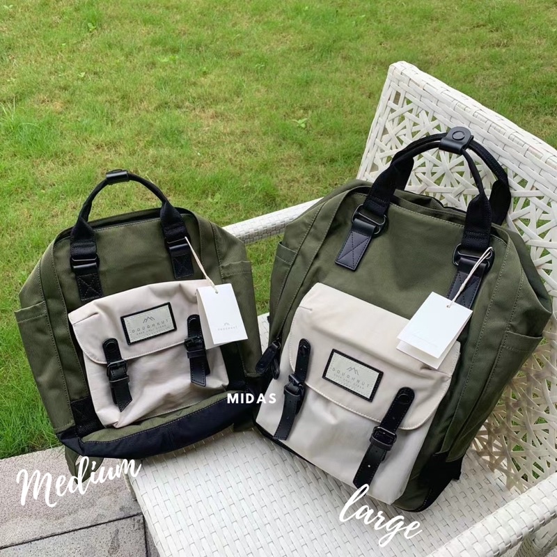 11.11 BIG SALE !! TAS BACKPACK DOUGHNUT MACCARON-GREEN CREAM