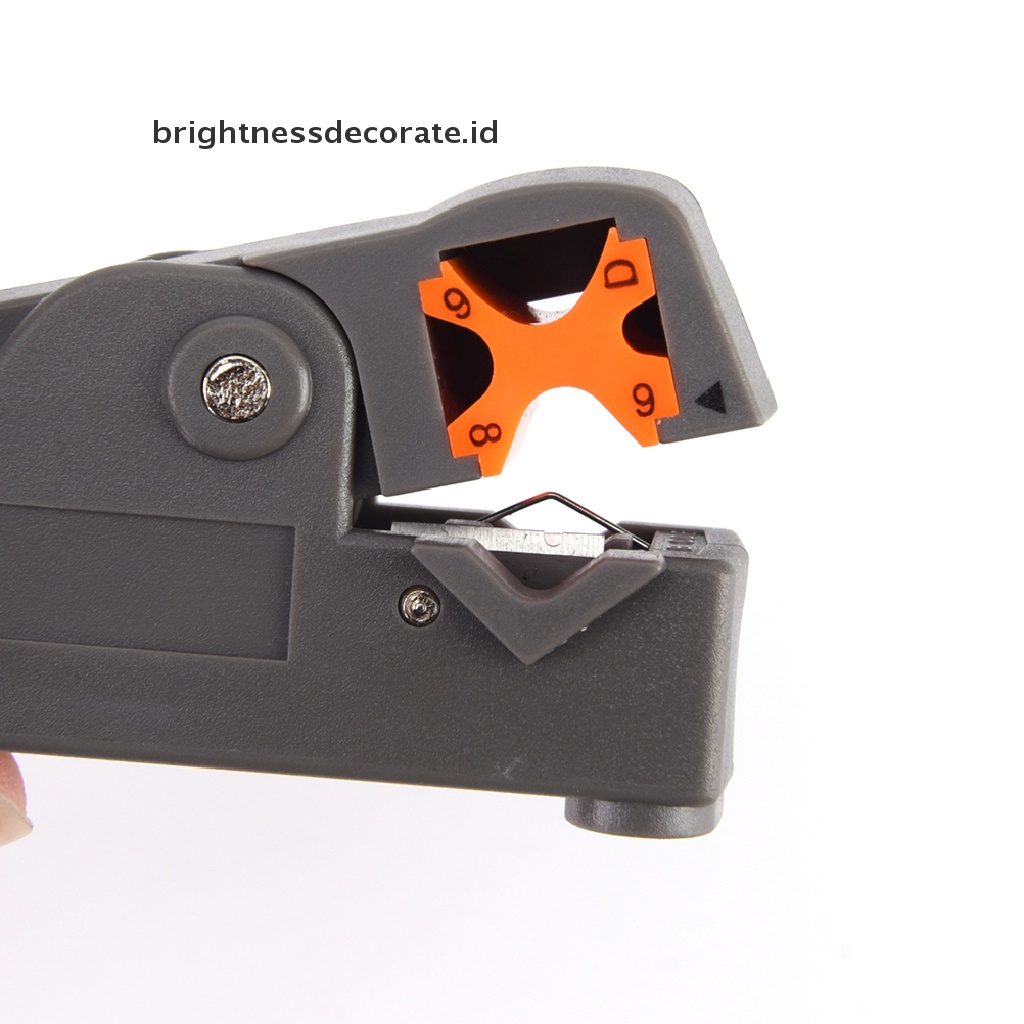 Tang Pemotong Kabel Kawat Otomatis Pisau Ganda Rg6 / 59 Dapat Disesuaikan