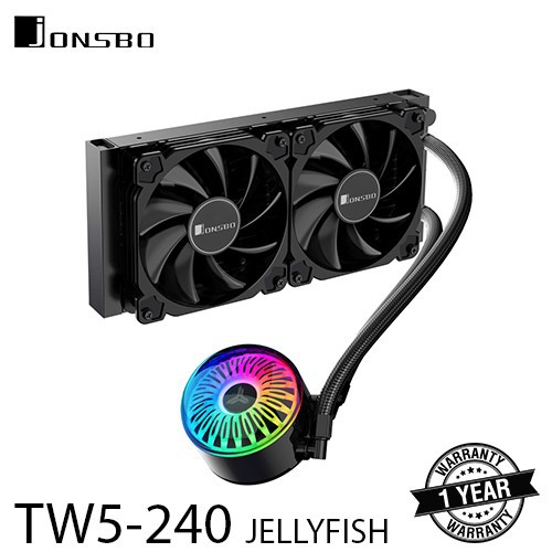 JONSBO TW5-240 JELLYFISH ARGB Liquid Cooling Radiator CPU