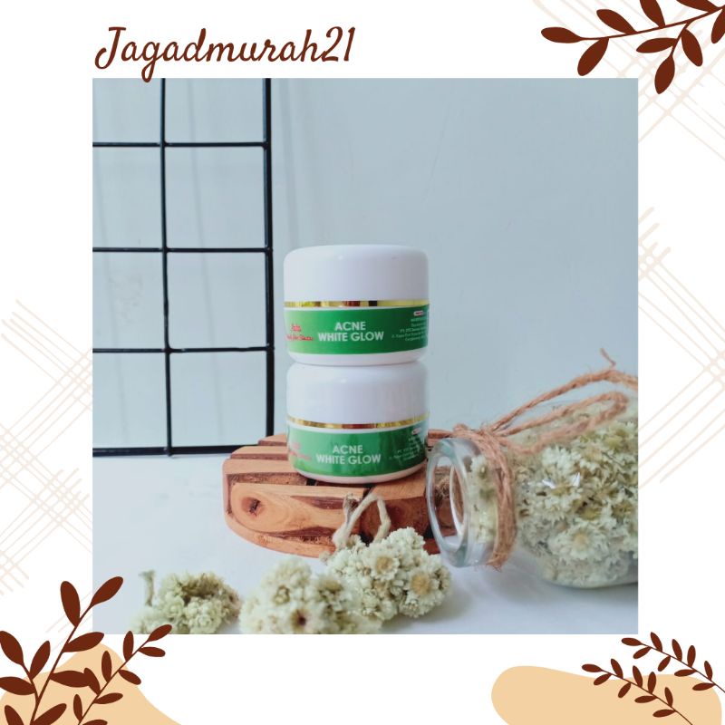 CREAM MALAM ACNE WHITE GLOW AZKA BEAUTY GLOW SKINCARE/ CREAM MALAM JERAWAT