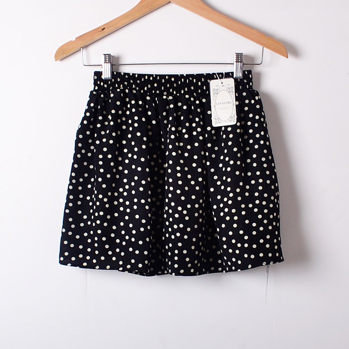 Black Dot Skirt Liva Girl 54B1362606