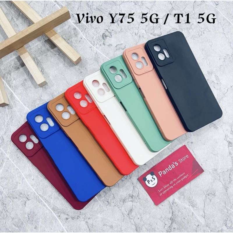 Softcase Pro Camera Vivo T1 5G / Y75 5G Candy Case Full Color 3D Silikon TPU