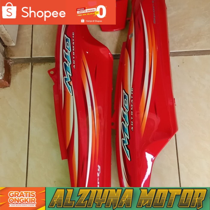 body belakang Mio Sporty merah cabe