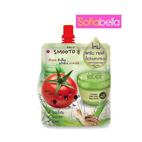 SMOOTO TOMATO ALOE SNAIL JELLY SCRUB