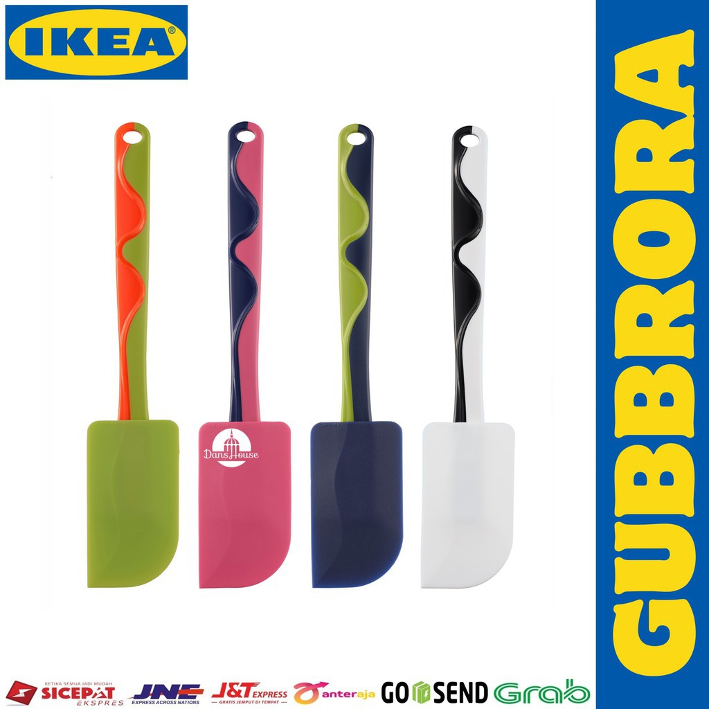 (omah Den Ayu) Spatula Karet Peralatan Masak Pastry Kue Gubbrora Ikea