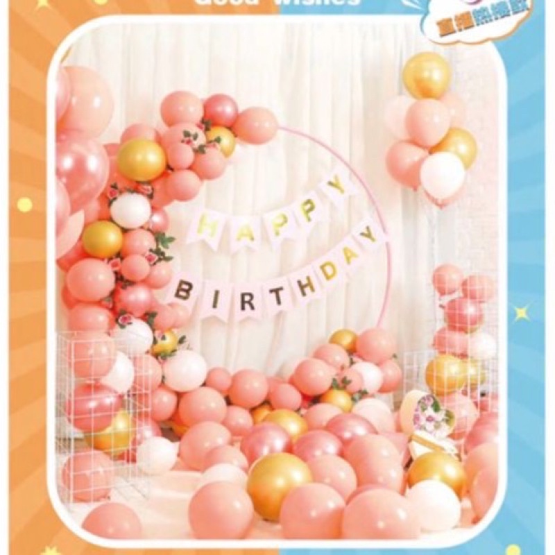 Balon set dekorasi / Paket balon dekorasi ulang tahun