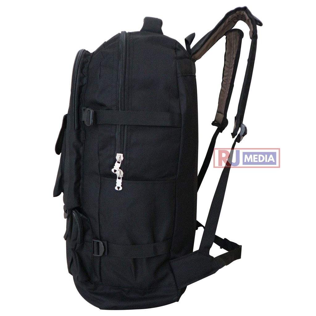 Tas Carrier Kanvas Distro Gunung Tas Backpack Sano Deka Besar Hitam Bahan Tebal Kuat Berkualitas Ransel Outdoor Kekinian Carrier Premium Kapasitas Besar Jahitan Kuat Bahan Awet