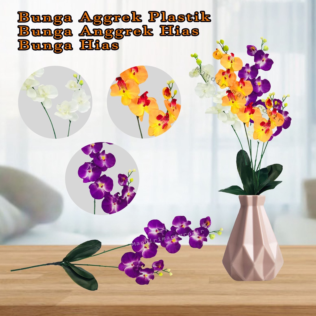Bunga Aggrek plastik * Bunga anggrek hias * bunga hias