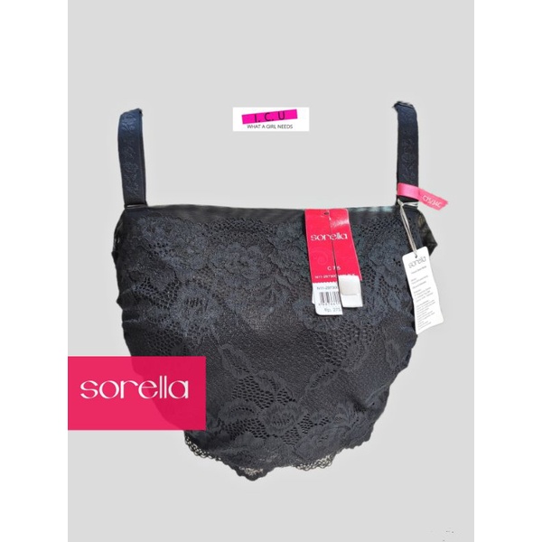 Bra Kemben Kawat Busa Tipis Cup 3/4 Pakaian Dalam Wanita Original Sorella N11-29730 Size 34C 36C 38C