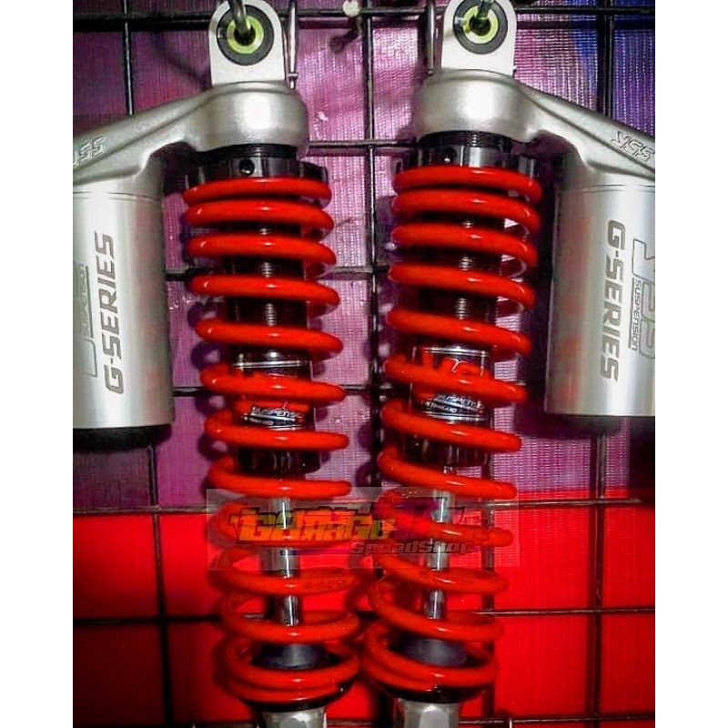 Shockbreaker YSS G Series Laser Tabung Atas Silver Ulir Merah Ukuran 330Mm Yamaha Nmax 155 PCX CBU.
