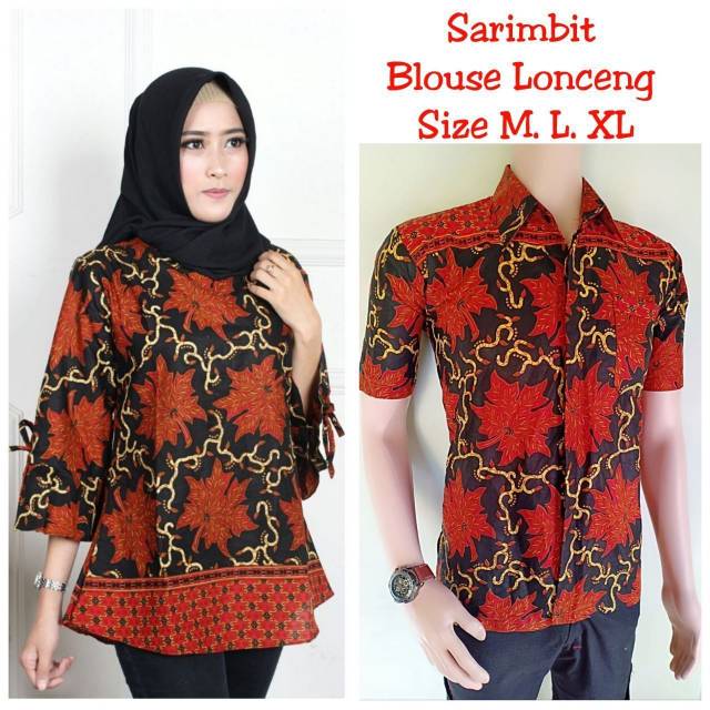 GROSIR COUPLE BATIK BLUS MERAK