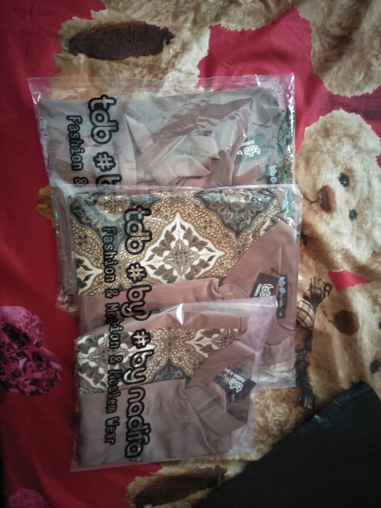 Baju Muslim Gamis Sabiya Batik Couple