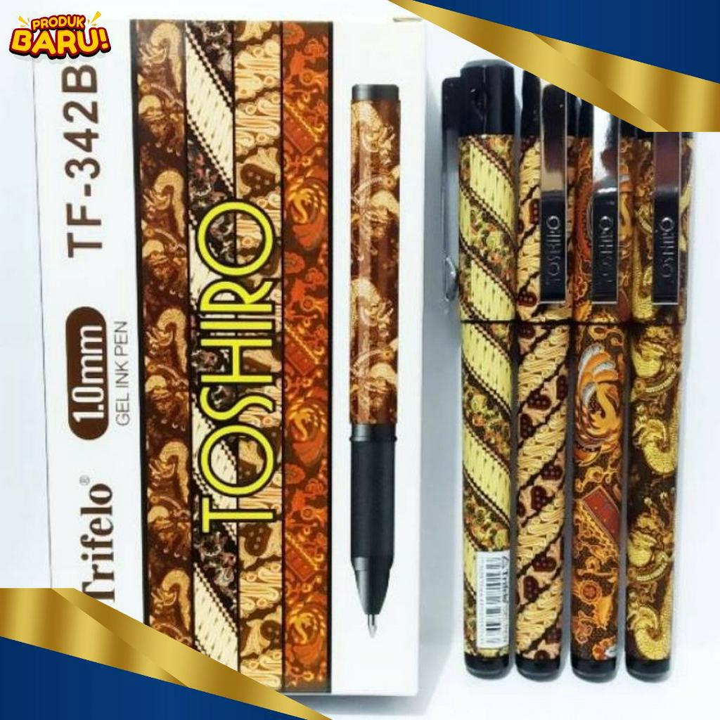 

UNIK Pulpen Batik Trifelo Toshiro TF342B Ink Gel Pen 1mm