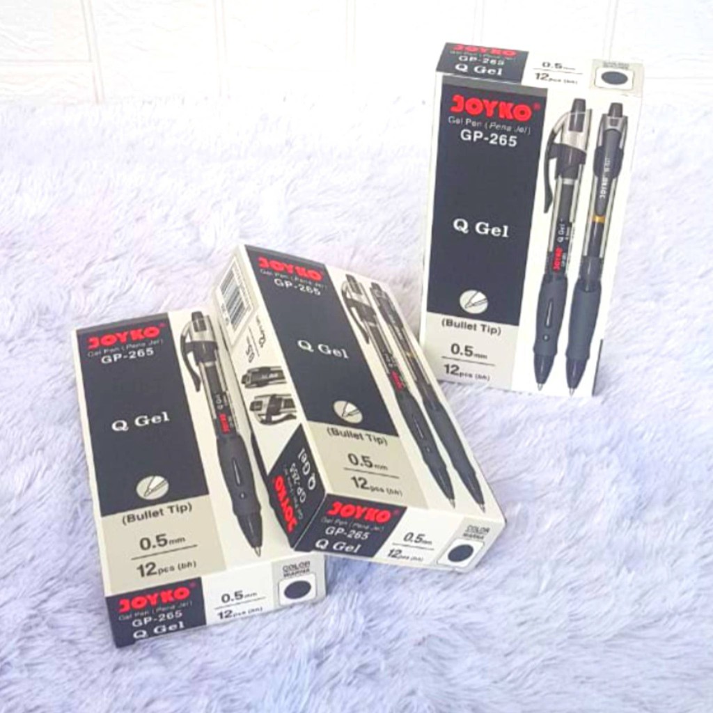 TERLARIS!!! Gel Pulpen Pena Harga 1 PCS Joyko GP-265 Black Gel 0.5 mm