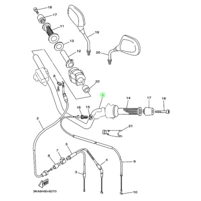 STANG STIR RX KING SCORPIO ORI NEKEL YGP-3