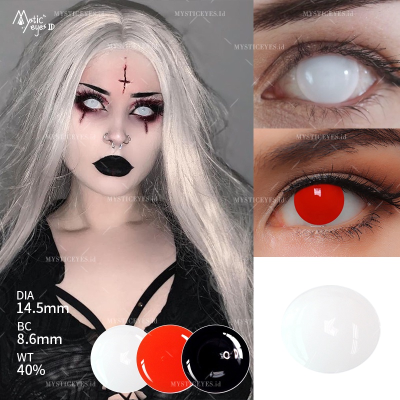 [✅COD] MYSTICEYES SOFTLENS COSPLAY CRAZY LENS MINI SCLERA NORMAL 14.5MM