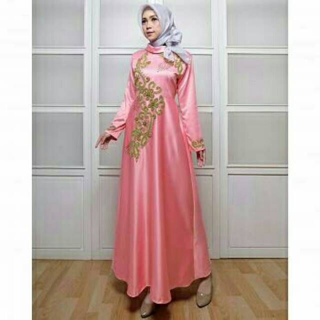 GAMIS NINDI MAXI DRESS MUSLIM MURAH FASHION MUSLIM WANITA CASUAL SIMPLE KEREN KEKINIAN HIJAB TERBARU