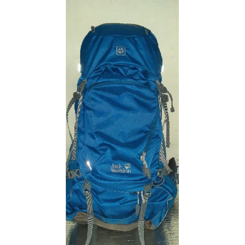 Carrier/Tas Gunung Original Jack Wolfskin Denali 65-75 L - Poseidon Blue