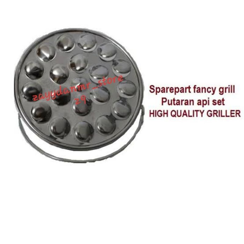 MURAH 1 set tiang dan putaran panci grill/alat bakar magic roaster/pemanggang daging,ikan/Refil