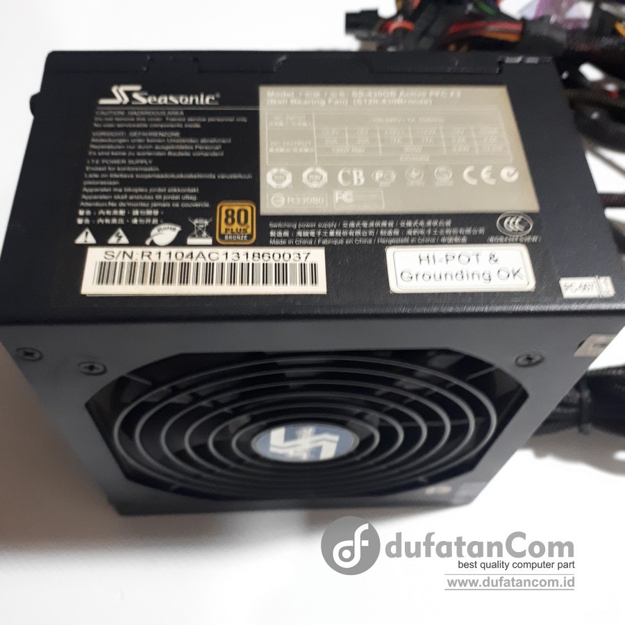 PSU Seasonic Pure 430W 80 Plus Bronze