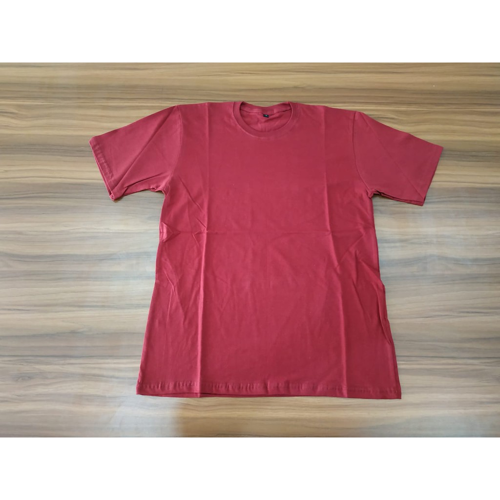 Kaos Polos Pria Lengan Pendek Bahan Katun 30S Cotton Combed