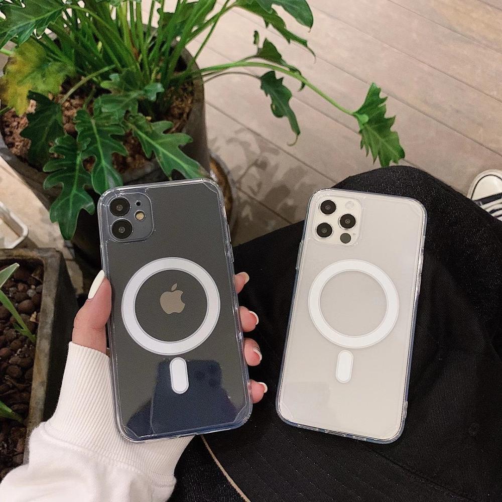 Iphone 11 Pro 5.8 | Iphone 11 6.1 2019 | Iphone 11 Pro Max | Iphone 12 Mini 5.4 | Iphone 12 6.1 | Iphone 12 Pro | Iphone 12 Pro 6.1  Max CLEAR CASE LENSA MAGSAFE HYBRID LENSCOVER MAGSAFE CASE IPH / LENS PROTECTOR CASE MAGSAFE IP MAGNET CLEAR HYBRID
