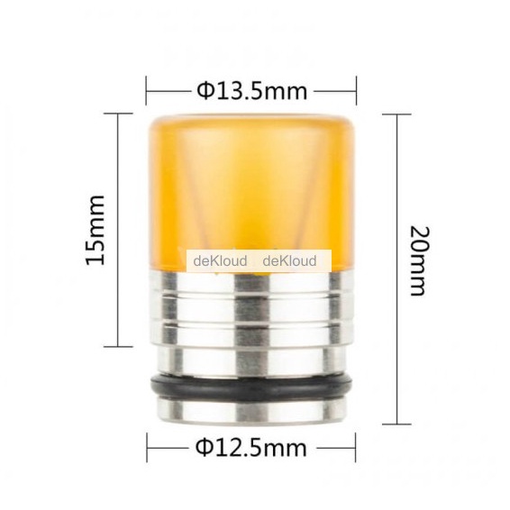 Authentic 810 Anti Spit Back Ultem Drip Tip | driptip anti panas